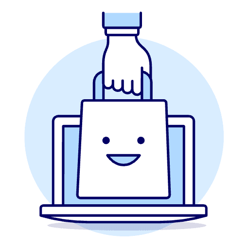 Online Shop Laptop 1 Illustration from UX Duotone - Free Set