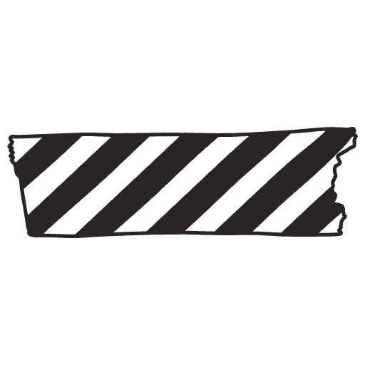 Pattern 9 Element from Washi Tapes (Monochrome) Set