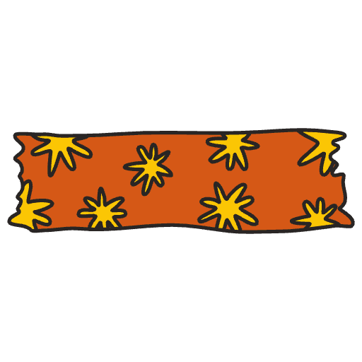 Pattern Flower Element from Washi Tapes (Classic) Set