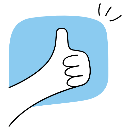 Thumbs Up Illustration from Sketchvalley Set