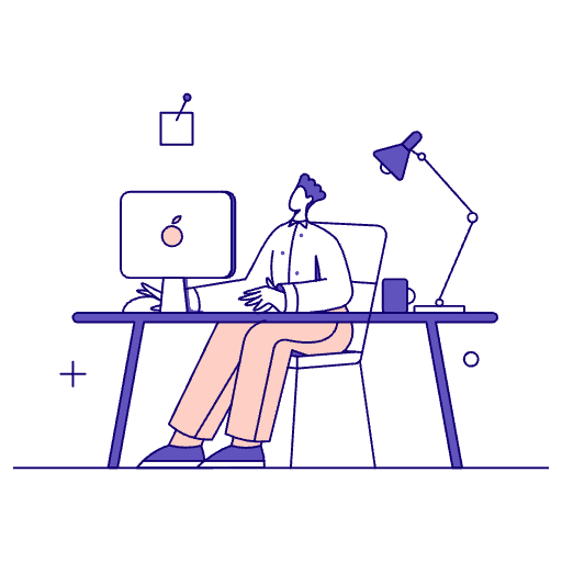 Office Desk Illustration from Bangalore - Free Set