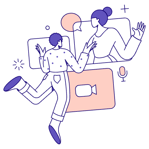 Video Conference Illustration from Bangalore - Free Set