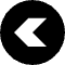 Left Chevron Circle Icon from Block – Free Set