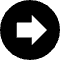 Right Circle Icon from Block – Free Set