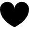 Heart Icon from Block – Free Set