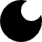 Moon Icon from Block – Free Set