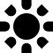 Sun Icon from Block – Free Set