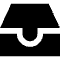 Inbox Icon from Block – Free Set