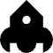 Rocket Icon from Block – Free Set