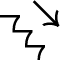 Stairs Down Arrow icon - Free transparent PNG, SVG. No Sign up needed.