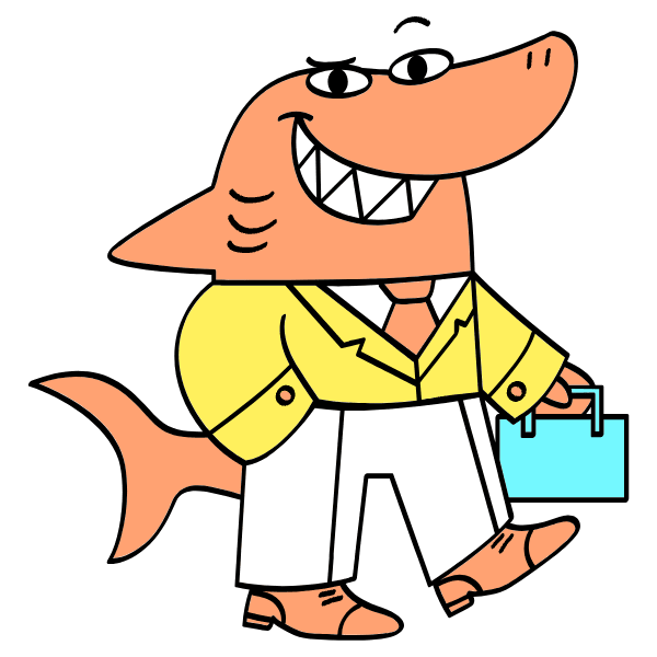 Business Shark Illustration from Havana Set