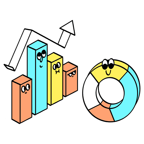 Charts And Pies Illustration from Havana Set