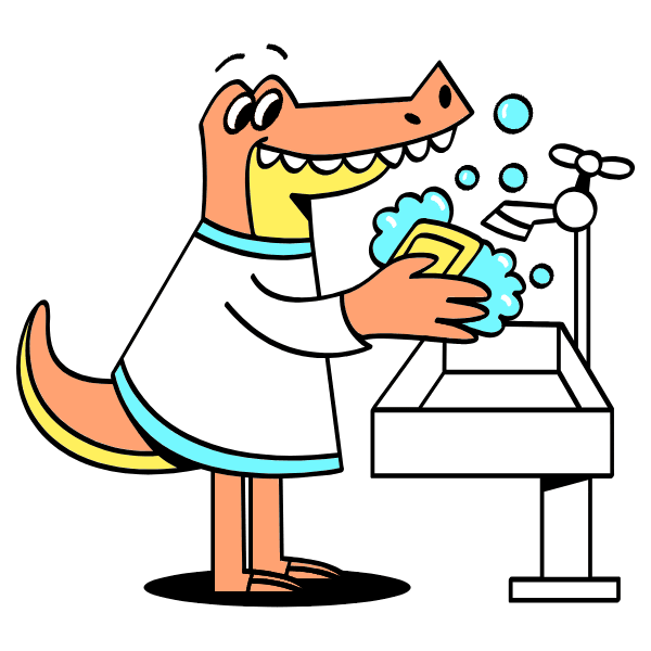 Wash Hands Illustration from Havana Set