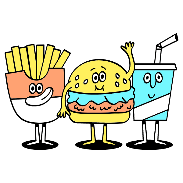 Fast Food Illustration from Havana Set