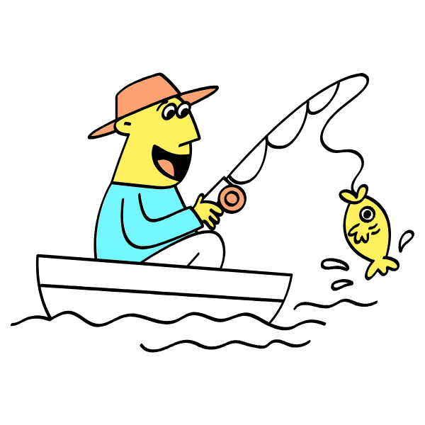 Fishing Illustration from Havana Set