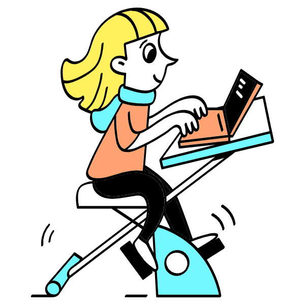 Desk Bike Illustration from Havana Set