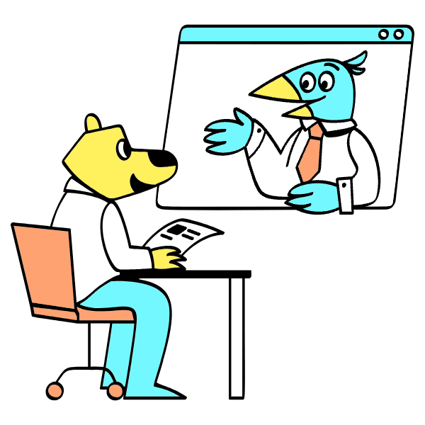 Job Interview Illustration from Havana Set