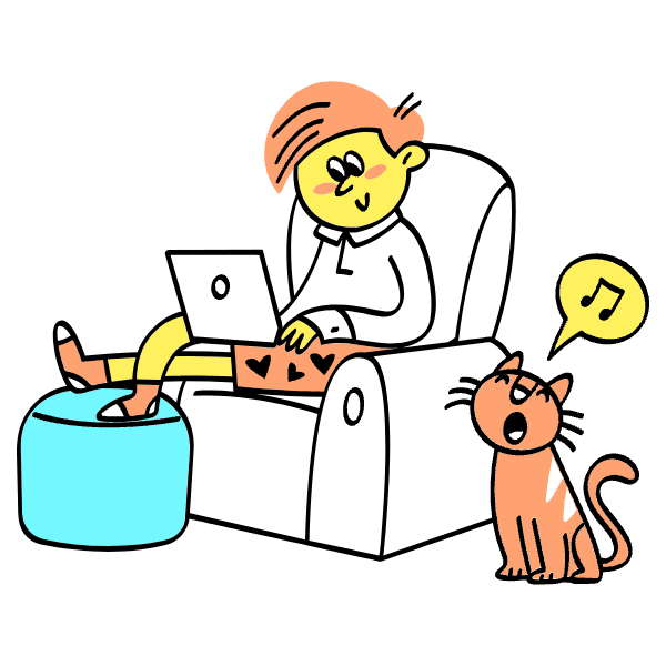 Work From Home 1 Illustration from Havana Set