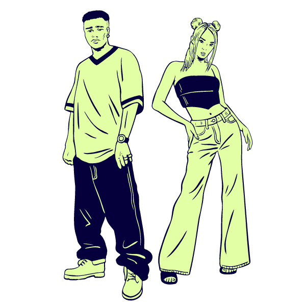 Hip Hop Y2k illustration - Free transparent PNG, SVG. No sign up needed.