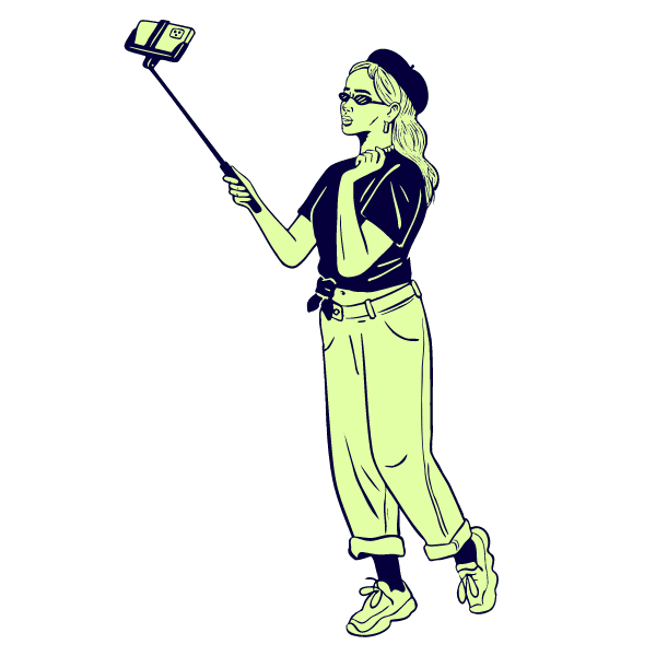 Vloggers illustration - Free transparent PNG, SVG. No sign up needed.