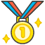 1st Place Medal Emoji from Kawaii Emoji Set