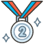 2nd Place Medal Emoji from Kawaii Emoji Set