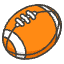 American Football Emoji from Kawaii Emoji Set