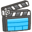 Clapper Board Emoji from Kawaii Emoji Set