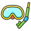 Diving Mask Emoji from Kawaii Emoji Set