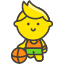 Man Bouncing Ball Emoji from Kawaii Emoji Set
