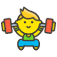 Man Lifting Weights Emoji from Kawaii Emoji Set
