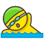 Man Swimming Element from Kawaii Emoji Set
