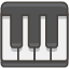 Musical Keyboard Element from Kawaii Emoji Set