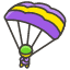Parachute Element from Kawaii Emoji Set