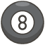 Pool 8 Ball A Element from Kawaii Emoji Set