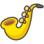 Saxophone Element from Kawaii Emoji Set