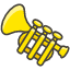 Trumpet Element from Kawaii Emoji Set