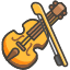 Violin Element from Kawaii Emoji Set