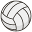 Volleyball Element from Kawaii Emoji Set