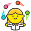 Woman Juggling Element from Kawaii Emoji Set