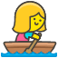 Woman Rowing Boat Element from Kawaii Emoji Set