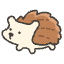 Hedgehog Element from Kawaii Emoji Set