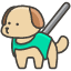Guide Dog Element from Kawaii Emoji Set