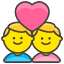 Couple With Heart Man Man Emoji from Kawaii Emoji Set
