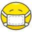 Face With Medical Mask Element from Kawaii Emoji Set