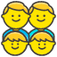 Family Man Man Boy Boy Element from Kawaii Emoji Set