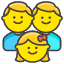 Family Man Man Girl Element from Kawaii Emoji Set