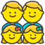 Family Man Man Girl Girl Element from Kawaii Emoji Set