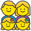 Family Man Woman Girl Girl Element from Kawaii Emoji Set