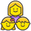 Family Woman Girl Boy Element from Kawaii Emoji Set